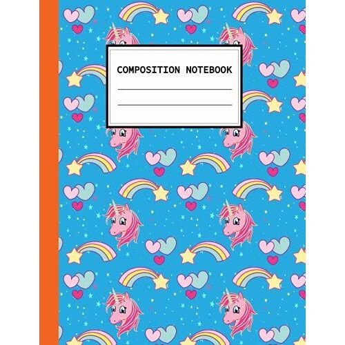 Composition Notebook: Kindergarten Primary Composition Notebook 100 Page Blank Lined School Notebook For Girls | Birthday Gift For Kids.