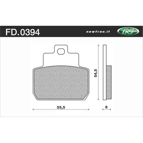 Plaquette De Frein Newfren Fd0394 Be Organique Piaggio