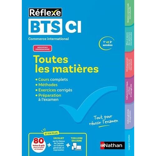 Toutes Les Matières Bts Ci Commerce International, 1re Et 2e Années