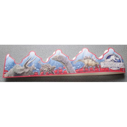 Couronne Des Rois En Carton Jurassic World 53x6.5cm - Non Utilisée 