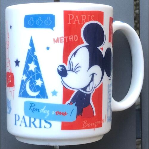 Tasse Mickey Disneyland Paris, Walt Disney, Dessin Animé, Mug, Figurine