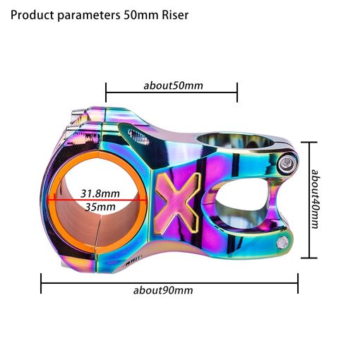 Tige De Vélo Cnc En Alliage D'aluminium, Tige De Guidon Court Pour Vtt, Bmx, Vélo De Route, 35mm, 31.8