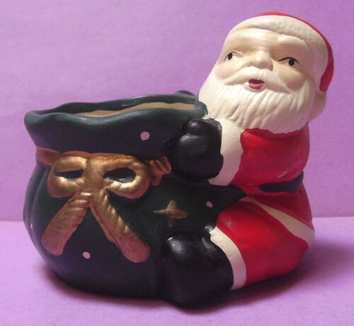 Père Noel Avec Sac / Pot / Cache Pot / Porte...