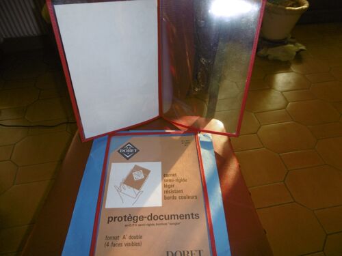 Protège Documents Étui Doubles A4 4 Faces Visibles Doret 4003 Lot De 2