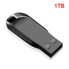 Clé USB 3.0 métallique étanche, 1 to/2 to, support à mémoire de forme universelle pour voiture, téléphone et PC, TYPE-C