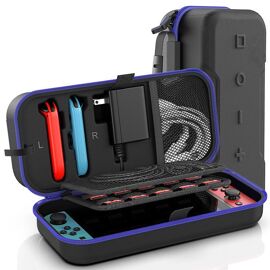 Etui Pour Nintendo Switch / Switch Oled - Housse De Transport Pour Nintendo Switch Avec 20 Porte Jeux Pour La Nintendo Switch, Adaptateur Ac, Câble Hdmi, Grip Joycon, Dragonne Joycon