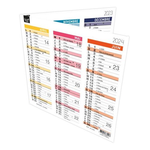 Calendrier - 2025 - 12 Mois - Janvier À Décembre - Pliable - 18x18 Cm - Quo Vadis