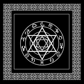 Tapis De Jeu De Société Non Tissé, Cartes De Magicien Quotidien, Nappe De Tarot Rune Divination, Patch De Table