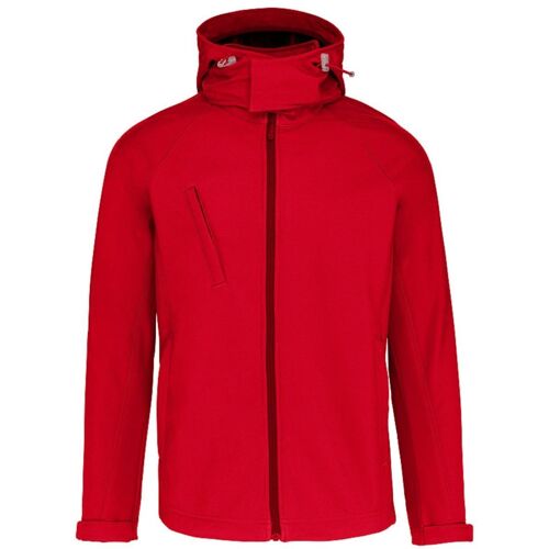 Veste Softshell À Capuche Amovible - Homme - K413 - Rouge