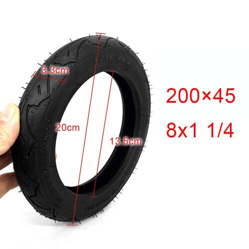 Moyeu De Roue Pour Scooter Électrique, Pneus Solides De 8 Pouces, Roues 200x50, Non Pneumatiques