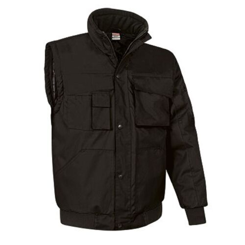 Blouson Hiver Homme Manches Amovibles Scoot - Noir