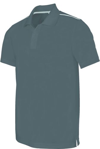 Polo Homme Sport - Pa480 - Gris - Manches Courtes