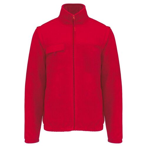 Veste Polaire Manches Amovibles - Wk9105 - Rouge