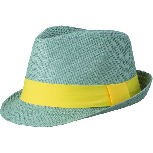 Chapeau Été Léger - Ruban Contrasté- Adulte - Mb6564 - Gris Ruban Jaune