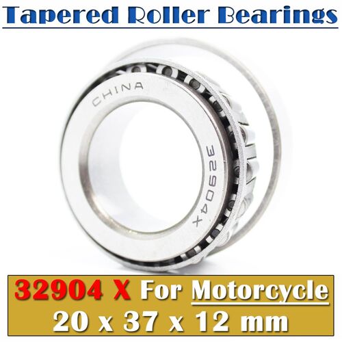 Roulement À Rouleaux Coniques Pour Moto, 32904 X, 20x37x12mm, 1 Pièce, 32904x 2007904
