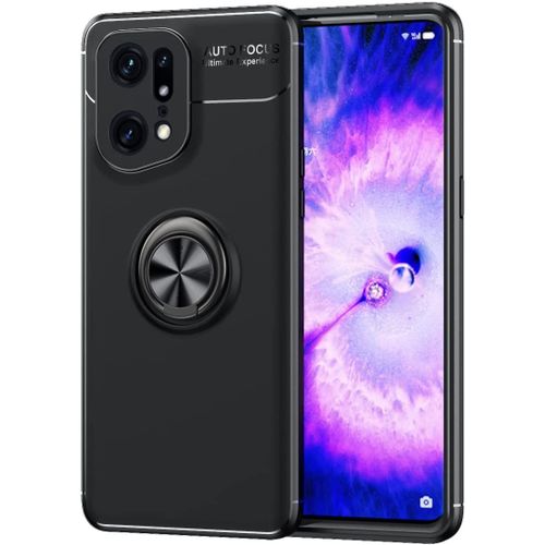 Pack Coque Magnétique Aimantée Housse Protection Oppo Find X5 5g Avec Support Stand Voiture Magnétique À Grille D'aération Universel Sans Fil - Accessoires Pochette