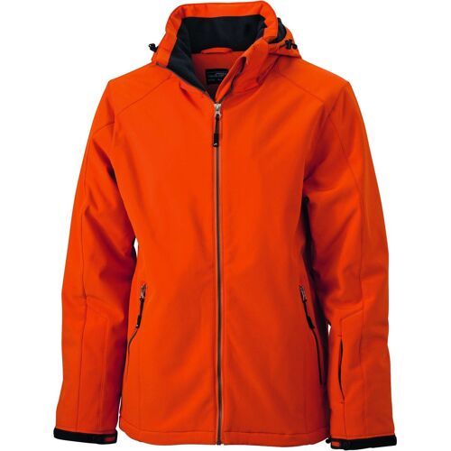 Veste Softshell Doublée - Jn1054 - Homme - Sports D'hiver - Ski - Orange