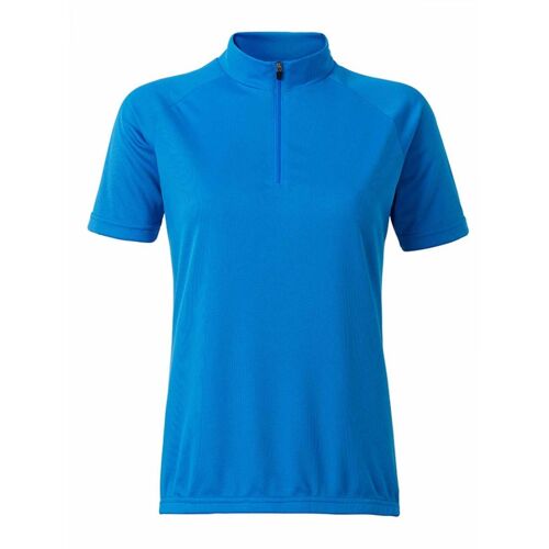 Maillot Cycliste Zippé - Femme - Jn511 - Bleu Vif