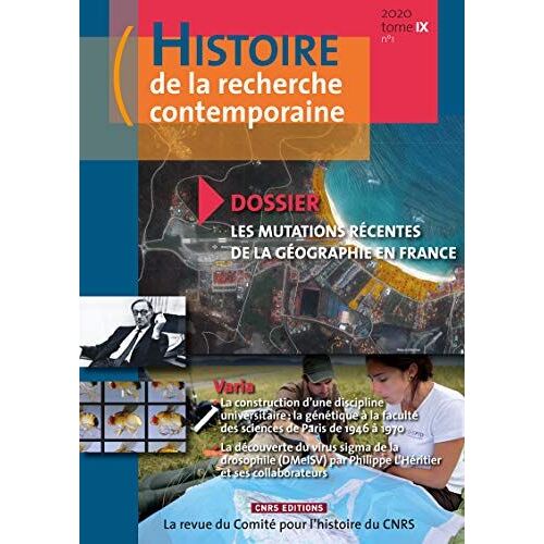 Histoire De La Recherche Contemporaine 2020 Tome Ix N1