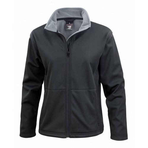 Veste Softshell Femme Doublée Micropolaire R209f - Noir