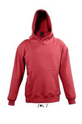 Sweat-Shirt Enfant Capuche Poche Kangourou - Rouge - 13255