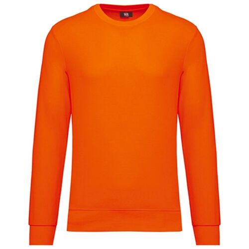 Sweat De Travail Écoresponsable - Unisexe - Wk405 - Orange Fluo