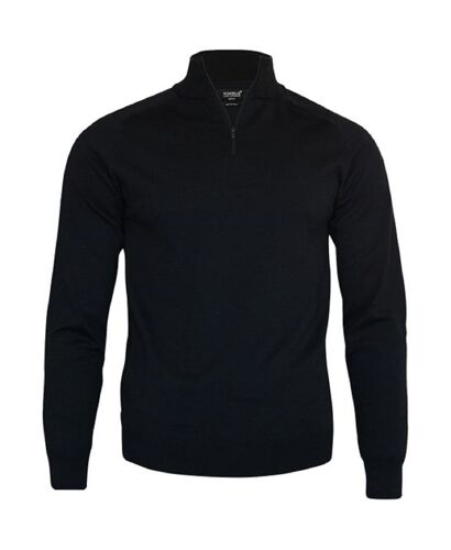 Sweat-Shirt Col Zippé - Homme - Nb121 - Noir
