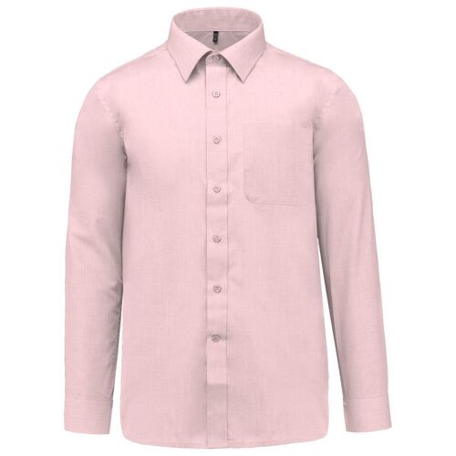 Chemise Popeline Manches Longues - Homme - K545 - Rose Clair
