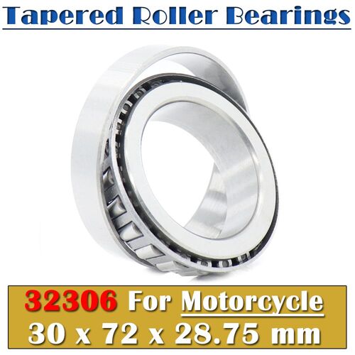 Roulements À Rouleaux Coniques Pour Motos, 1 Pièce, 30x72x32306mm, 28.75, 7606e