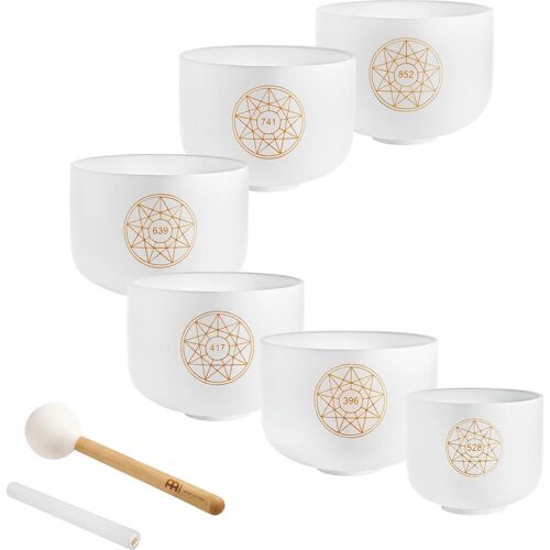 Meinl Solcsbset Sonic Energy Solfeggio Crystal Singing Bowl Set De Bols Chantants