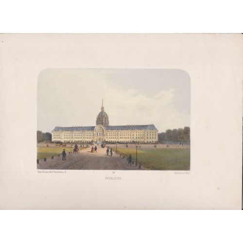 Lithographie Des Invalides Paris