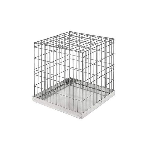 Cage D'exposition Cubique Pour Chiens Et Chats, 97x97x96 Cm, Design Compact Et Polyvalent