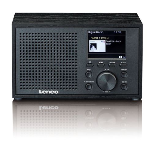 Radio DAB+/FM compacte et élégante avec Bluetooth Lenco DAR-017BK