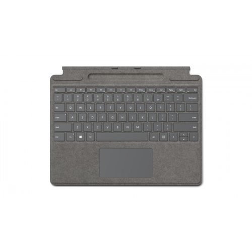 Microsoft Clavier Signature pour Surface Pro - Clavier - avec pavé tactile, accéléromètre, plateau de rangement et de chargement du Surface Slim Pen 2 - AZERTY - Français - platine - commercial -...
