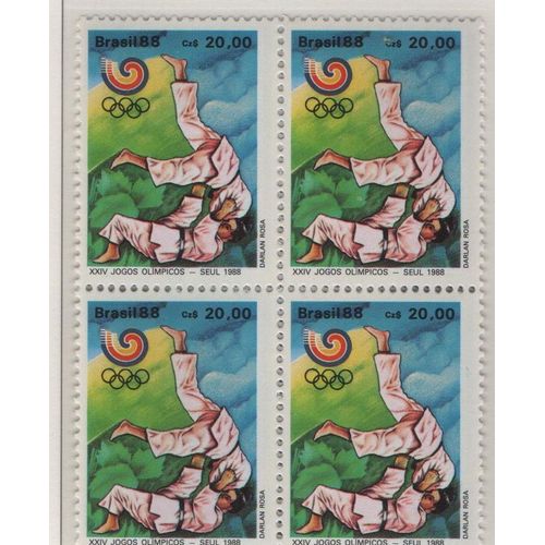 Brésil Timbre Jeux Olympiques De Seoul 1988