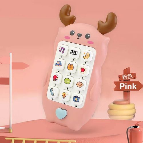 Téléphone mobile avec son musical TeWindsor pour bébé, jouets de simulation pour le début du sommeil, cadeaux d'anniversaire-C-2