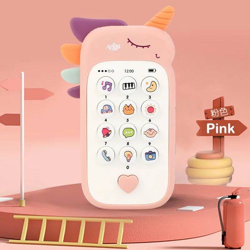 Téléphone mobile avec son musical TeWindsor pour bébé, jouets de simulation pour le début du sommeil, cadeaux d'anniversaire-A-2