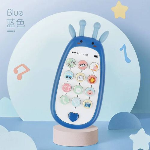 Téléphone mobile avec son musical TeWindsor pour bébé, jouets de simulation pour le début du sommeil, cadeaux d'anniversaire-B-2