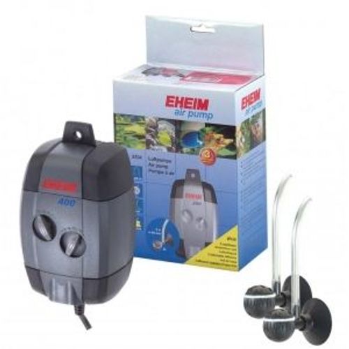 Pompe À Air Avec Réglage Du Débit D'air Avec Tuyau (2m) Et 2 Diffuseur 400 (2x2