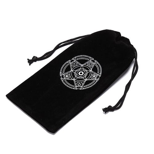 1 Pièces Mini Tablettes Paquet Poches Cartes Pokemon Sacs À Cordon Six Awn Star Velours Tarot Carte Sac De Rangement