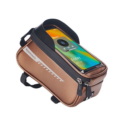 Sac De Vélo En Pvc Pour Cadre De Vtt, Sacoche De Cyclisme Pour Tube Supérieur Avant, Étui De Téléphone Étanche Pour Écran Tactile, Pack D'accessoires De Vtt