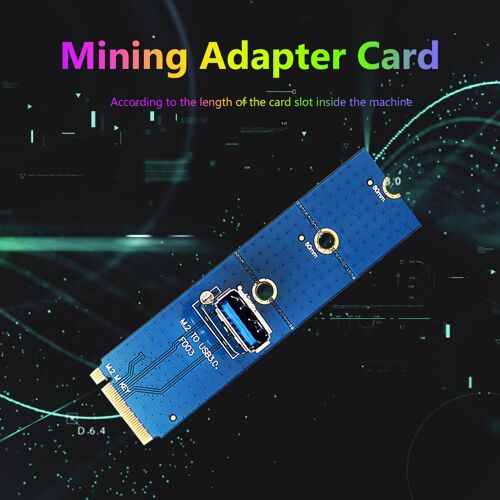 Adaptateur prolongateur de carte vidéo, M.2 M, clé à USB 3.0, convertisseur adaptateur femelle pour minage PCI Express X4, vente en gros