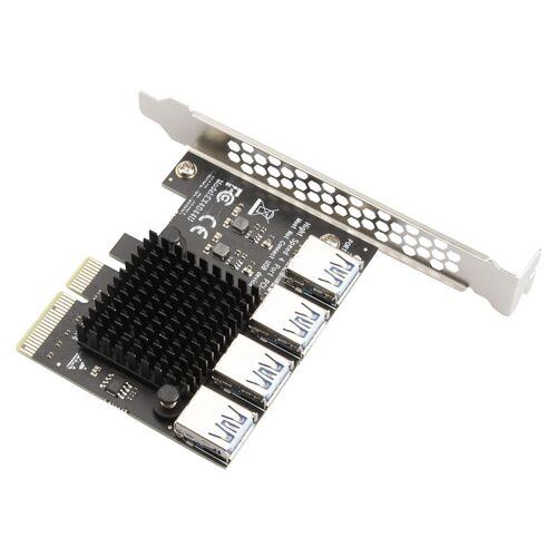 Carte d'extension PCI-E 4X à 4 ports usb 3.0 ASM1812, contrôle principal pour BTC Mining, adaptée au système d'exploitation DOS/Linux/windows