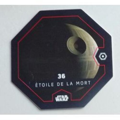 Jeton Leclerc Star Wars - Cosmic Shell -  2016 N°36 Étoile De La Mort