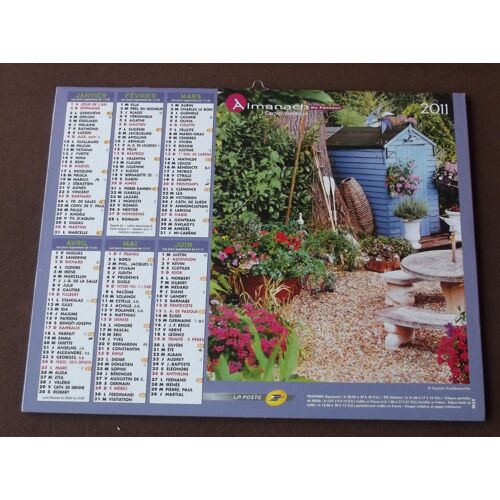 Almanach Du Facteur Année 2011 : Plan Et Cartes Du Finistère ( 29) 