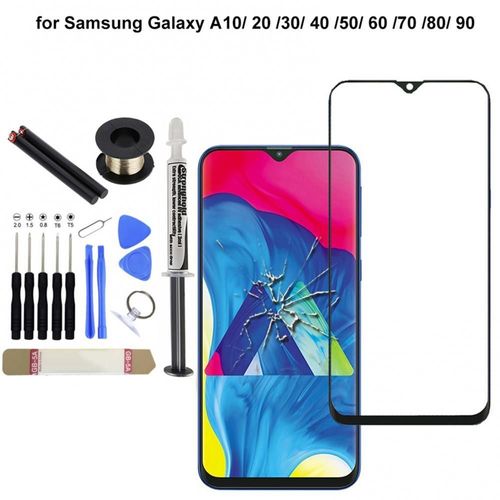 Kit De Remplacement D'écran De Téléphone En Verre, 100% Original, Uv-Loca Colle, Pour Samsung Galaxy A10/20/30/40/50/60/70/80/90