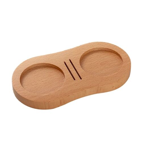 Tapis de protection antidérapant pour Espresso, support de filtre à café, Base en bois