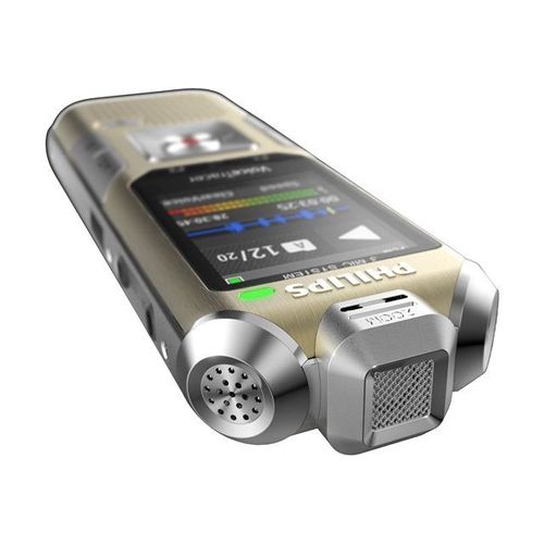 Philips Voice Tracer DVT8010 - Enregistreur vocal - 110 mW - 8 Go - champagne, ombre argentée