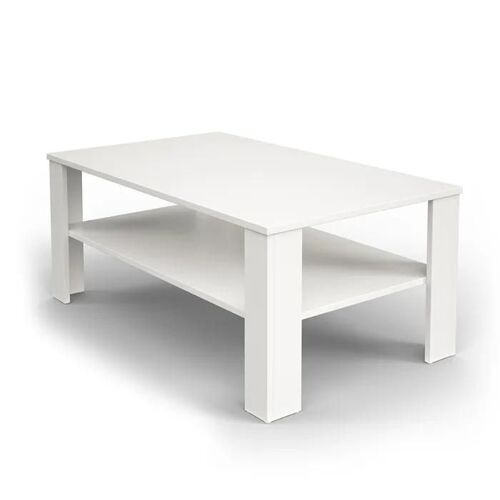 Vicco Table basse , Blanc, 100 x 42 cm