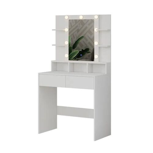 Vicco coiffeuse Taylor, Blanc, 80 cm avec éclairage LED